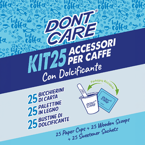 KIT Eco Natural Compostable Biodegradable Vasos de Papel + Agitadores + Edulcorante Azúcar 25PCs bolsa personalizable logo 100% ecológico - Product Image 2