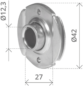 Cuscinetto Tondo Mm. 42 Foro Rullino Mm. 12,3 - Product Image 1