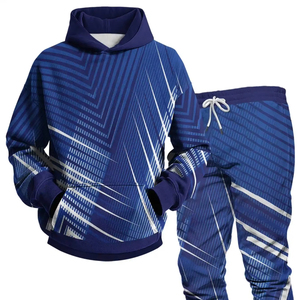 Ensembles de survêtement pour hommes, sweat à capuche et pantalon pour femmes, couleur unie, pull à capuche + pantalon, ensembles de vêtements de sport décontractés pour hommes - Product Image 1