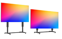 Téléviseur LED sans fil ultra-fin M-Shine 135 pouces 4K/2K pliable tout-en-un pour commerce de détail, centre commercial, magasin de détail