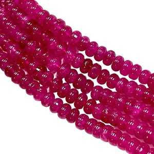 Venta caliente rosa cuarzo piedras preciosas cuentas lisas cuarzo Rondelle forma cuentas hebras alta calidad piedras preciosas cuentas fabricación de joyas - Product Image 1