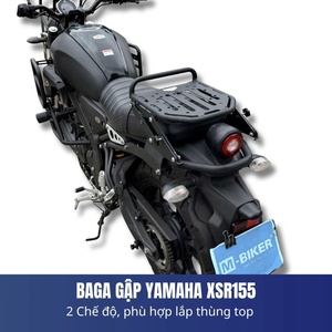 แร็คท้ายรถมอเตอร์ไซค์แบบพับได้ XSR 155 ของแท้จาก Mbiker พร้อม 2 โหมดการใช้งานและหูจับสะดวกสำหรับกระเป๋าท้ายรถมอเตอร์ไซค์ - Product Image 4