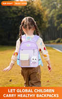Sac à dos maternelle SUN EIGHT en peluche motif animal de dessin animé mignon pour tout-petits, léger, modèle 22318