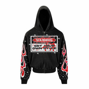 Nuevo logotipo personalizado de manga larga con capucha ácido Streetwear Casual de gran tamaño pulóver gráfico DGT sudaderas con capucha de impresión - Product Image 1