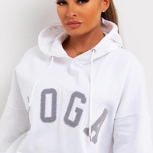 Jersey con capucha de gran tamaño Hombro caído 100% Material de algodón Ropa de calle ligera Impresión de logotipo personalizado Servicio OEM - Product Image 6