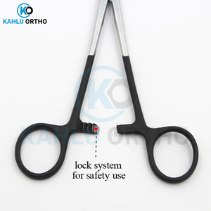 KAHLU-Pinzas hemostáticas para mosquitos, dientes rectos curvos, fórceps para microcirugía de acero inoxidable - Product Image 5