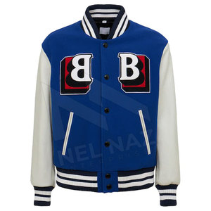 Veste de sport d'hiver pour homme de haute qualité avec logo personnalisé, design respirant et respectueux de l'environnement, manches en cuir, style streetwear - Product Image 1