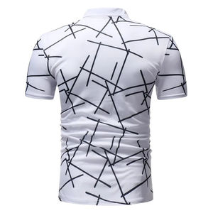 2025 New Arrival Wholesale Price Factory Custom Summer <b>Men's</b> <b>Striped</b> Short Sleeve Ice Silk Knit <b>T</b>-<b>Shirt</b> Slim Fit Polo <b>Shirts</b> - Product Image 6