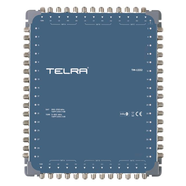 Satellite Multiswitch 13 in 32 Out Cascade Multiswitch 12 SAT+1Terr up to 32 Out Satellite