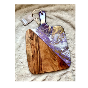 เขียงไม้เรซินสำหรับใช้ในครัวเขียงหั่นชีสแบบหดได้ทำจากไม้ผักทรงสี่เหลี่ยมธรรมชาติ - Product Image 1