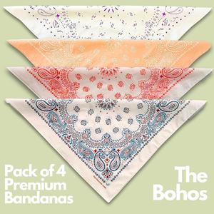 Bandanas en coton à motif Paisley, foulard pour la tête, foulard pour les cheveux, foulard pour le cou, couvre-chef élégant unisexe pour le vélo, la randonnée, la course à pied, les sports - Product Image 4