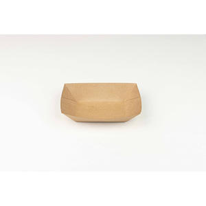 Vassoio per alimenti in carta kraft anti-grasso 207x150x54mm, 4 confezioni x 150 pezzi, B2B - Product Image 3