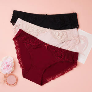 Cecina กางเกงในบิกินี่ทอ5% ไผ่สแปนเด็กซ์สำหรับผู้หญิงกางเกงในเอวต่ำแบบแข็งสำหรับทุกวันเอวสูงถึงต่ำปรับแต่งได้ขายส่ง - Product Image 4