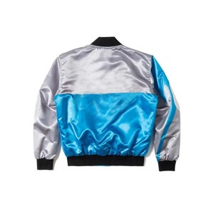Béisbol Lettermen Bomber invierno Streetwear Varsity chaquetas de satén para hombres 2024 venta al por mayor personalizar chaquetas Varsity para hombres - Product Image 2