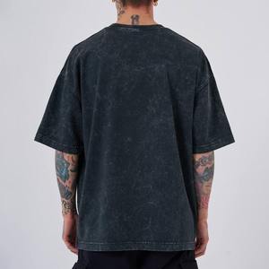 2025 <b>Men's</b> Oversized <b>Muscle</b> <b>T</b>-<b>Shirt</b> - High Elastic Acid Washed 100% cotton <b>T</b>-<b>shirt</b> for <b>men</b> loose fit printed - Product Image 3