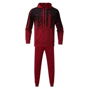 Conjuntos de entrenamiento de deportes de invierno con estampado transpirable para hombre Chándal de etiqueta privada hecho en fábrica de alta calidad con MOQ bajo - Product Image 2