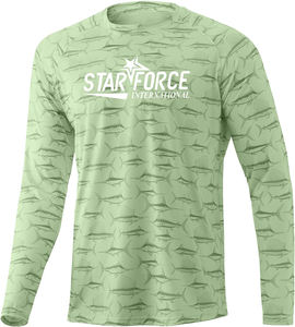 Camiseta de pesca con capucha de manga larga para mujer con protección UV Diseño personalizado Su propio logotipo UPF 50 + Camiseta para correr de secado rápido - Product Image 1