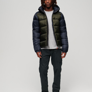 แจ็กเก็ตบุขนเป็ดของผู้ชายแจ็กเก็ตขนเป็ดนุ่มใส่สบายสำหรับฤดูหนาวโลโก้ได้ตามต้องการ - Product Image 1