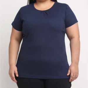 Dernier modèle de t-shirt de couleur unie pour femme T-Shirt durable à séchage rapide pour femme T-Shirt d'extérieur en stock - Product Image 5