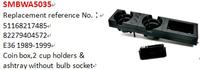 Porte-gobelet de voiture pour BMW 51168217485 82279404572 SMBWA5035