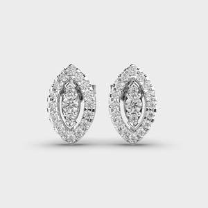 925 <b>Silver</b> Marquise Shape Cut Moissanite Diamond Push <b>Back</b> Stud <b>Earrings</b> Daily Wear Charm Stud Jewelry Findings Components - Product Image 5