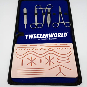 Fournitures médicales d'urgence manuelles livrées complètes dans ce kit de suture avec instrument médical pour une pratique réaliste de la chirurgie chez les étudiants - Product Image 2