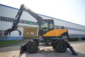 Excavatrice sur pneus 82W, 11,82 tonnes, hydraulique, sur chenilles, modèle 2023, capacité de la benne de 0,45 m³, moteur Yuchai, pompe PLC, moteur, boîte de vitesses, roulement - Product Image 1