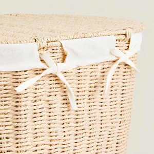 Cesta de ratán tejida a mano versátil superventas Círculo elegante de Vietnam para almacenamiento en el hogar cesto de Picnic almacenamiento de alimentos-para flores - Product Image 5