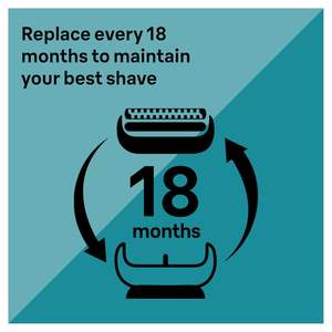 Cabezal de Repuesto para Afeitadora Eléctrica, Cuchilla Única Plateada, Lámina de Afeitado para Rostro, IPX7, Cuchilla Doble Lavable, Afeitadora Rotatoria - Product Image 6