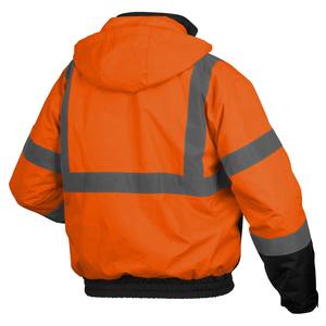 Veste de sécurité haute visibilité Construction à fermeture éclair imperméable Oxford Workwear Sleeve Vestes de travail réfléchissantes d'hiver - Product Image 4