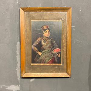 Vintage Cultural Art Print Traditional Design Style Portrait <b>Pattern</b> on <b>Paper</b> - Product Image 6