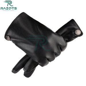 Razorts Genuine Leather <b>Touch</b> <b>Screen</b> <b>Gloves</b> Wrist Length Thermal Breathable For Women Cycling Travel Daily Use - Product Image 2