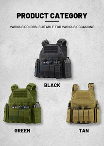 Nouveaux produits explosifs Porte-plaque de gilet tactique multifonction à dégagement rapide avec poches à plaques dures et chargeur - Product Image 6