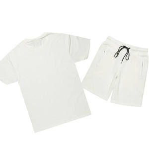 Conjunto de Camiseta y Pantalones Cortos para Hombre, Ropa Deportiva Cómoda de Dos Piezas para el Hogar, Gimnasio y Fitness - Product Image 2