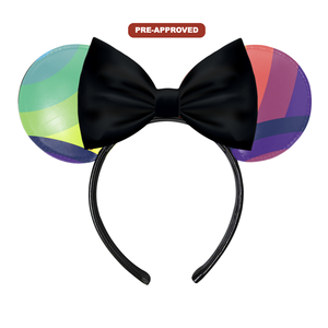 Girls DIY Personalized <b>Black</b> Vinyl Craft <b>Headband</b> Concentric Rings Fashion Hair Accessory for Kids - Product Image 1