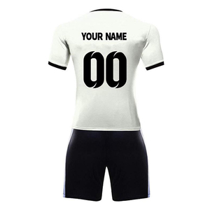 Vente en gros Impression par sublimation avec couleur unie Nom de l'équipe personnalisée France Football Jersey Sets pour hommes Football Uniforme - Product Image 5