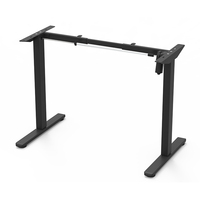 Bureau de réception électrique anti-collision, réglable en hauteur, avec moteur unique, pour position assise-debout, avec cadre de bureau réglable