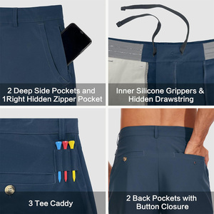 Pantalones cortos de golf para hombre con personalización OEM, material elástico transpirable, perfecto para marcas deportivas al por menor y obsequios - Product Image 4