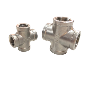 Accesorios de tubería de fundición cruzada de 4 vías de acero inoxidable de alta especificación de 3 \ "Soluciones de plomería personalizadas suaves para industrias de gas - Product Image 1