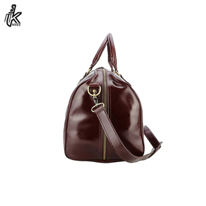 กระเป๋าหนังแท้แฟชั่นใหม่ กระเป๋าสะพายข้างสำหรับเดินทางสุดสัปดาห์ กระเป๋าเดินทางหนังวัวแท้สำหรับผู้ชาย - Product Image 6