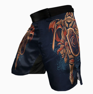 Pantalones cortos de lucha MMA hechos a medida, ropa deportiva OEM con impresión por sublimación, pantalones cortos de cintura elástica - Product Image 1