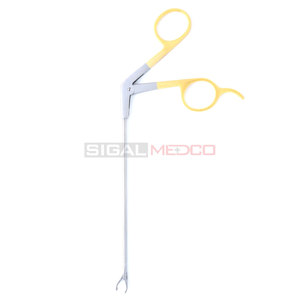 Fórceps para Retriever de sutura, mango dorado, artroscopia de acero inoxidable, instrumentos médicos, pinzas reutilizables duraderas - Product Image 5