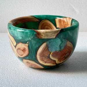 Acheter bol à joint en bois et résine époxy nouvelle pâte ou bol à mélanger cuisine de luxe hôtel maison Restaurant fournitures bol en bois - Product Image 2