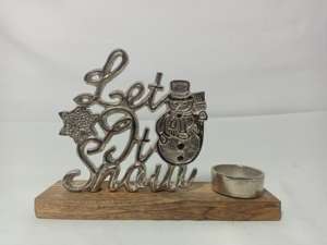 Ensemble de deux bougeoirs de Noël en gros avec base pour la décoration de la maison et des hôtels - Product Image 2