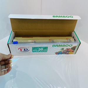 Best sale Ready to Ship Factory direct sale low price PVC Cling Film for Food Plastic Food Wrap with <b>Cutter</b> Stretch Film Wrap - Product Image 4