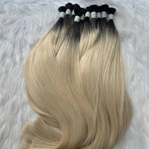 Cheveux Ombre Longs Raides En Vrac Cheveux Humains Vierges Vietnamiens Cuticules Alignées Vendeur En Gros - Product Image 1