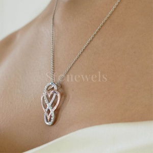 Nfinity Coeur Or/Argent Clouté Fine Jewelry Pendentifs & Charmes Zircon/Moissanite/Lab Grown/Natural Diamond - Product Image 5