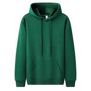 Sweat-shirt à capuche 400g personnalisé pour hommes, veste d'hiver avec impression en relief, vêtements en molleton rembourré - Product Image 6