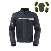 Vente en gros de nouvelles vestes de moto en jean pour hommes de qualité supérieure à la mode vestes d'équitation coupe-vent à manches longues coupe ajustée