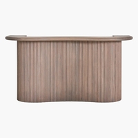 Comptoir de bar industriel en manguier et flûte design